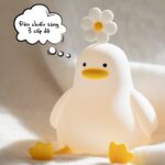 Đèn ngủ trang trí hoa – vịt dễ thương thông minh sạc USB