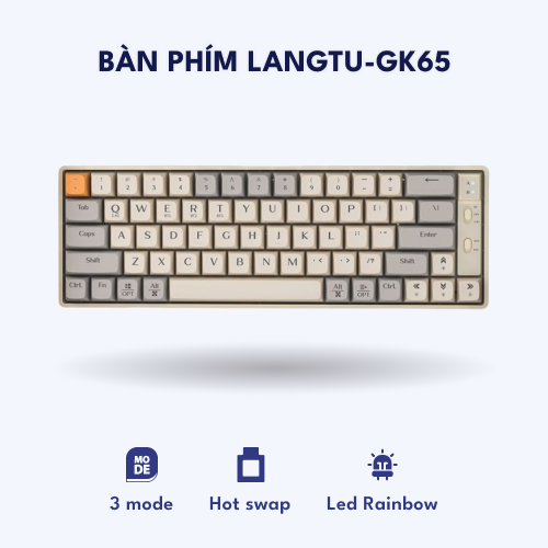 Bàn phím Langtu-GK65 – Be xam