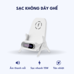 Sạc không dây ghế – trắng