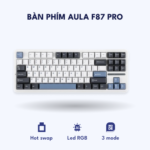 Bàn phím Aula F87 Pro – White Green Dark