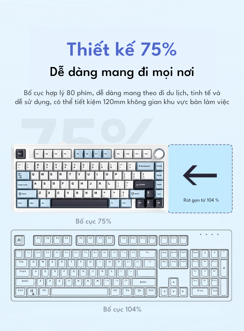 Bàn phím cơ Aula F75