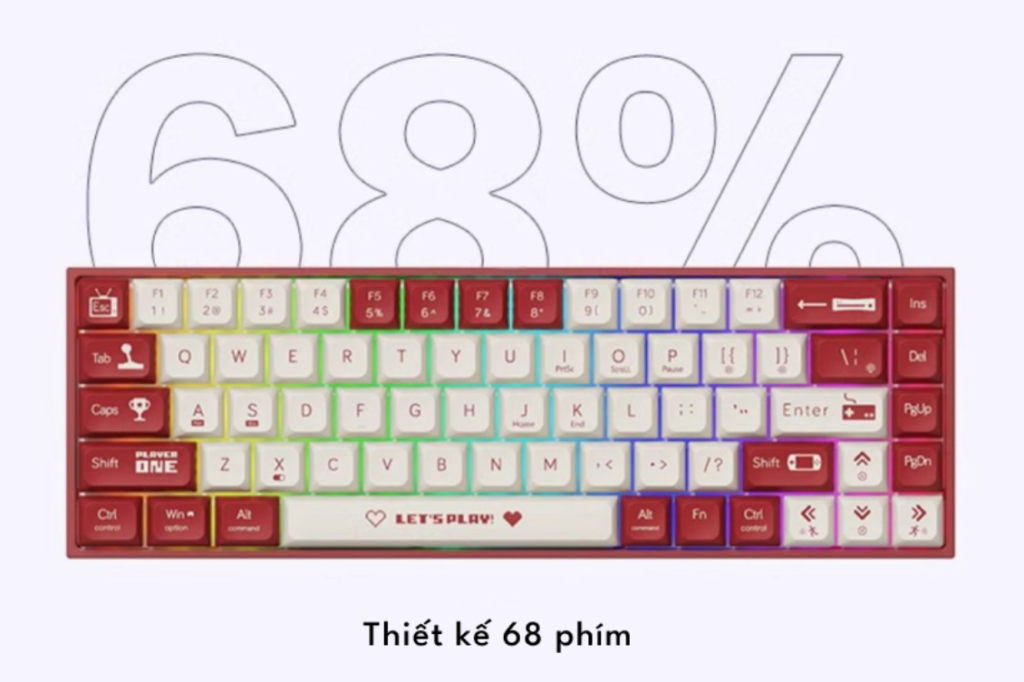 Bố cục bàn phím AJAZZ-AK680