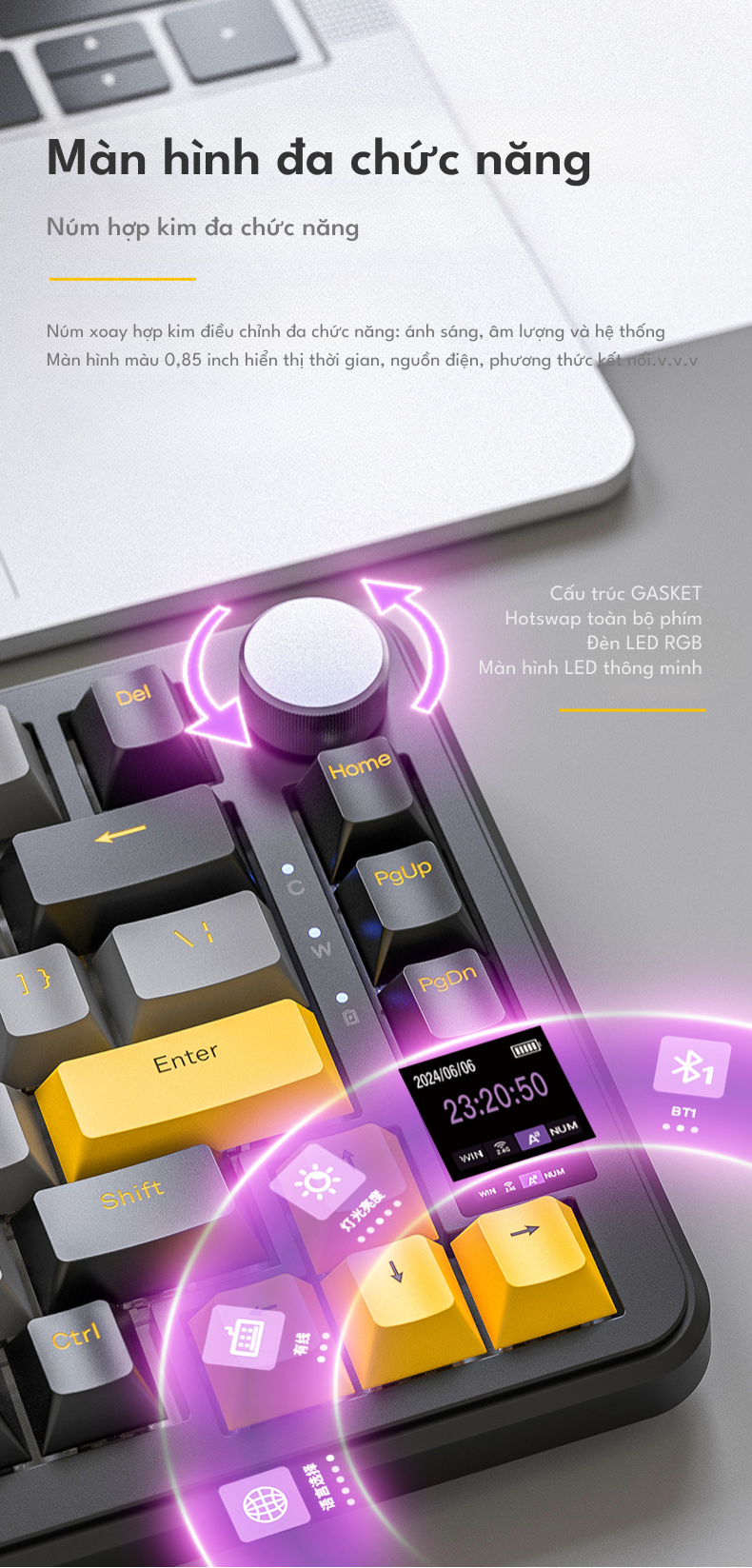 Bàn phím cơ Attack Shark X85 PRO