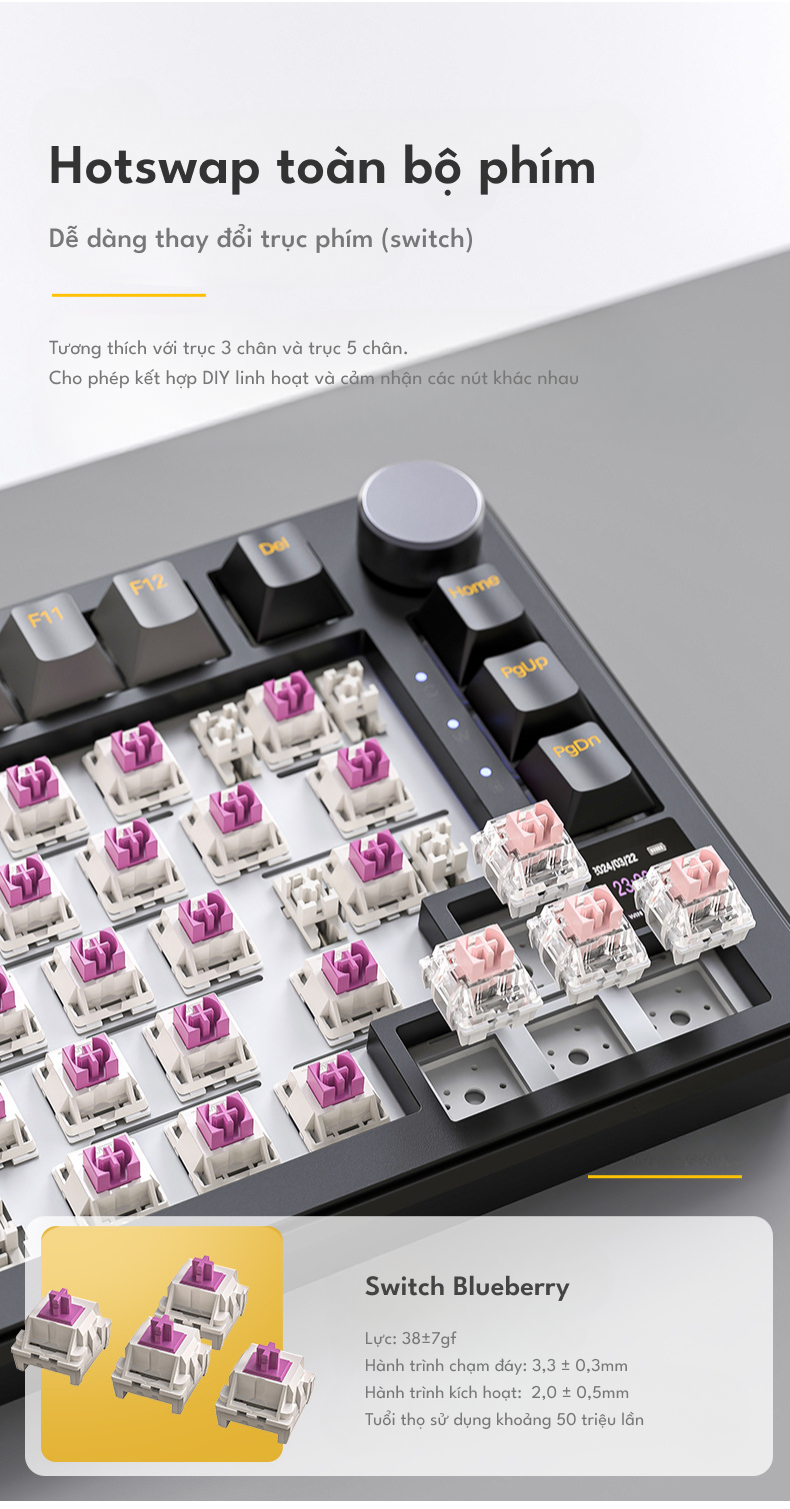 Bàn phím cơ Attack Shark X85 PRO
