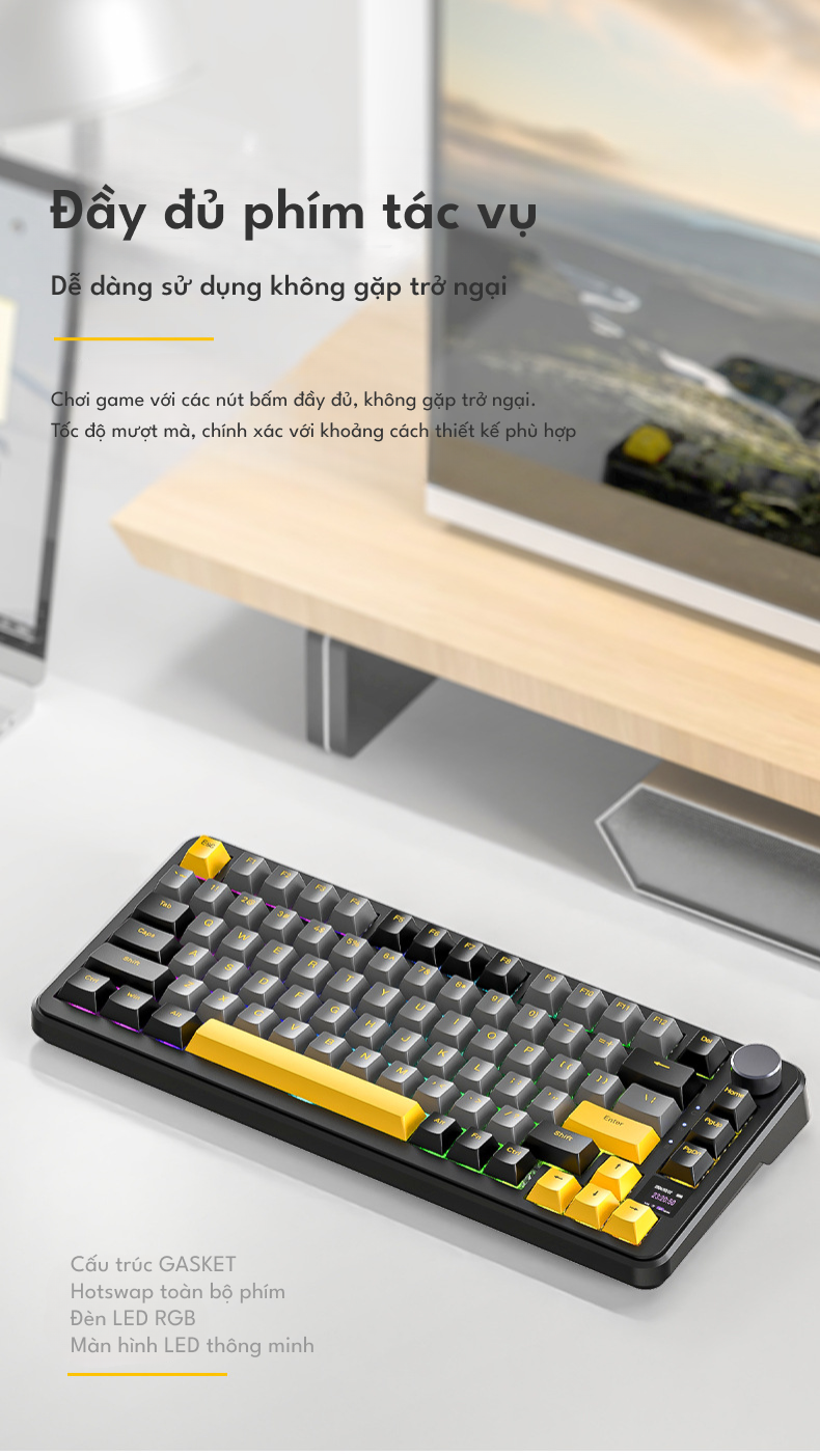 Bàn phím cơ Attack Shark X85 PRO