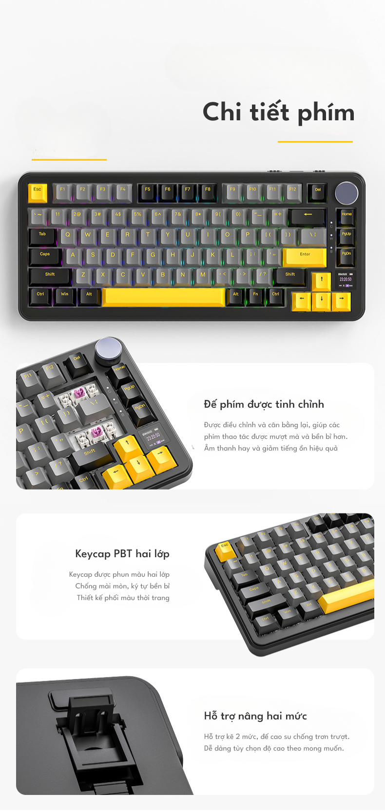Bàn phím cơ Attack Shark X85 PRO