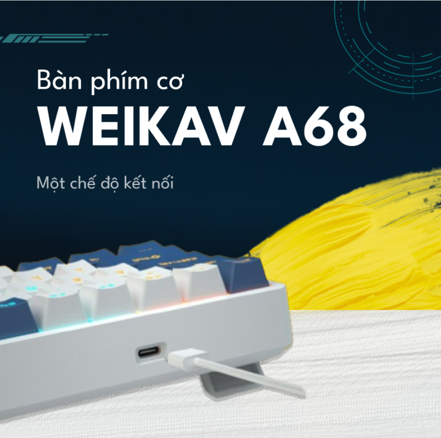 Weikav A68 kết nối usb