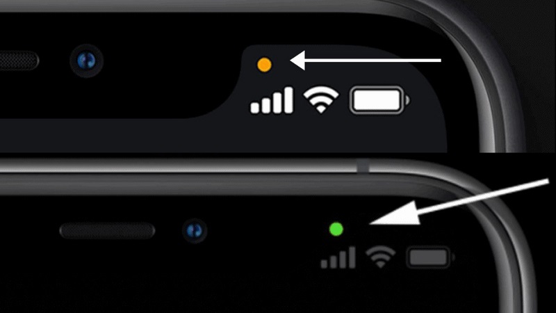 Nghe lén ? Ý nghĩa của chấm cam và chấm xanh trên iPhone