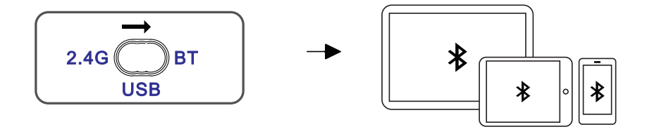 Attack Shark X85 kết nối Bluetooth