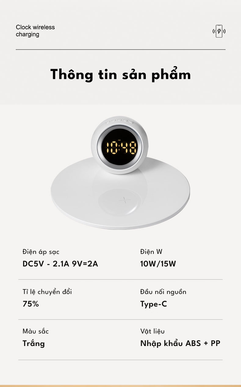 Sạc không dây K22T