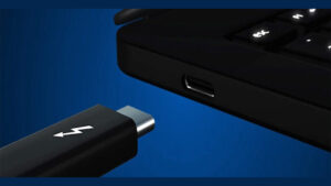 USB-C và biểu tượng hình tia sét