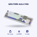 Bàn phím Aula F108 – White Grey Blue