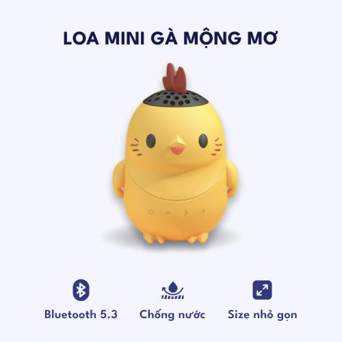 Loa Mini Bluetooth 5.3 – Loa Hình Thú Gà Mộng Mơ TK470 – Gọn Gàng Shop