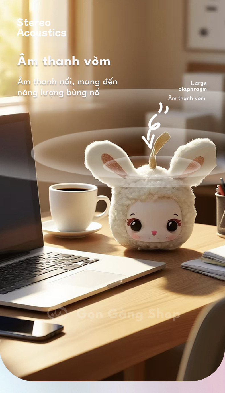 Loa mini bluetooth Thỏ Thị Trấn