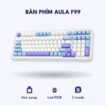 Bàn phím Aula F99 – Trắng Xanh