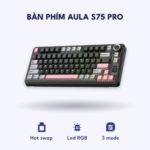 Bàn phím Aula S75 PRO – Đen Hồng