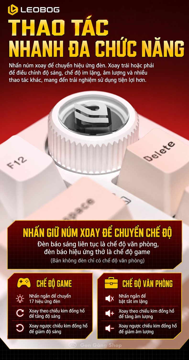 Bàn phím cơ Leobog Hi75C