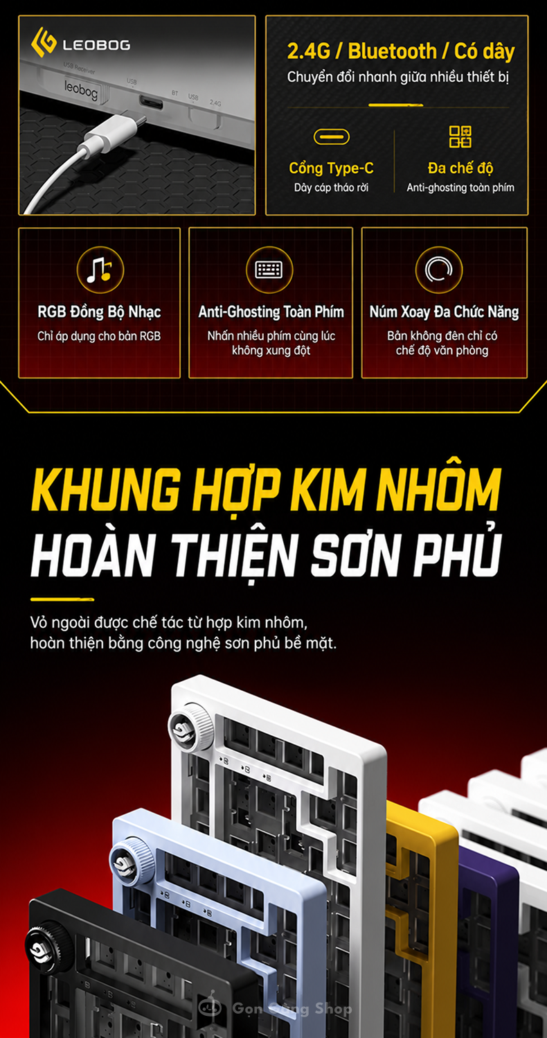 Bàn phím cơ Leobog Hi75C