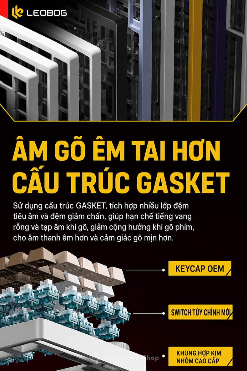 Bàn phím cơ Leobog Hi75C