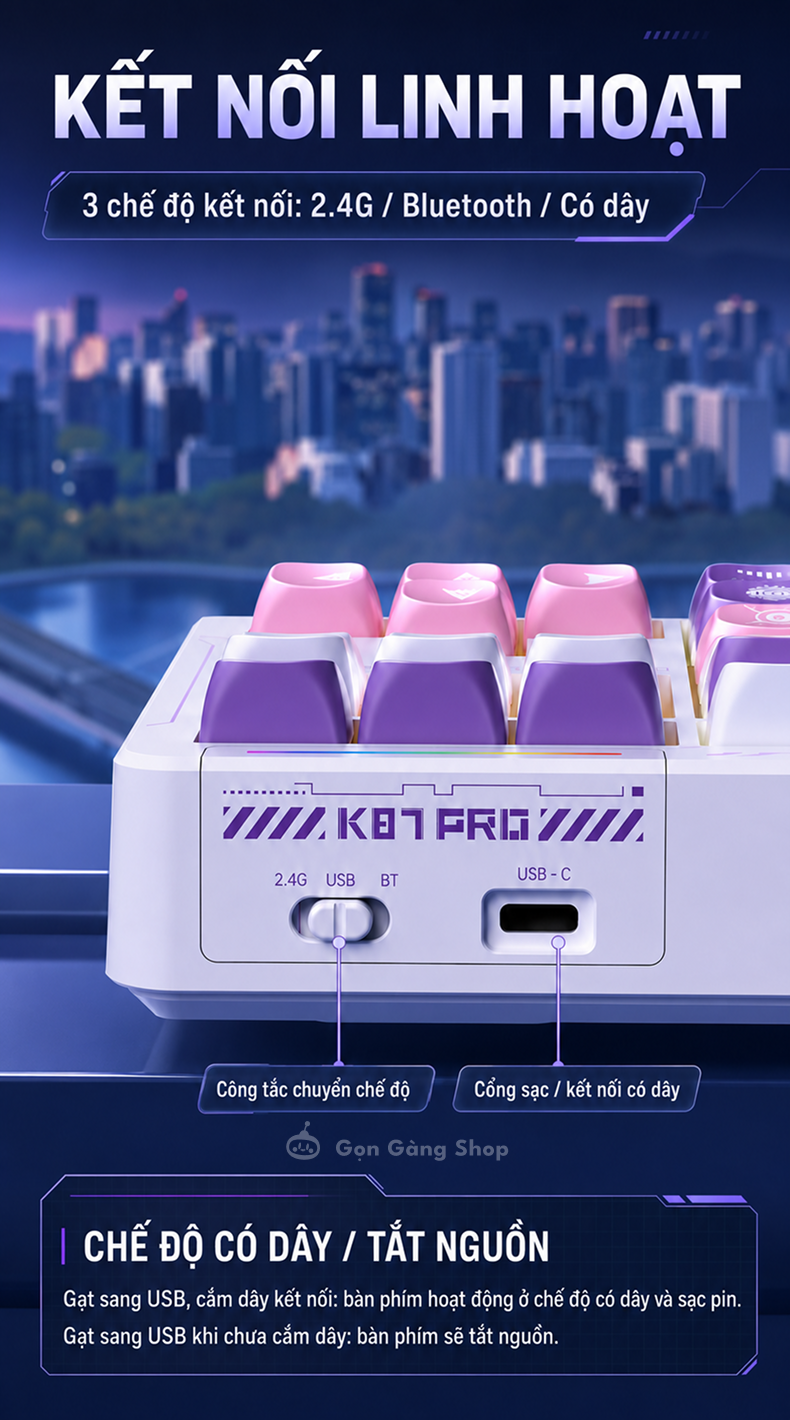 Bàn phím cơ Lingbao K87