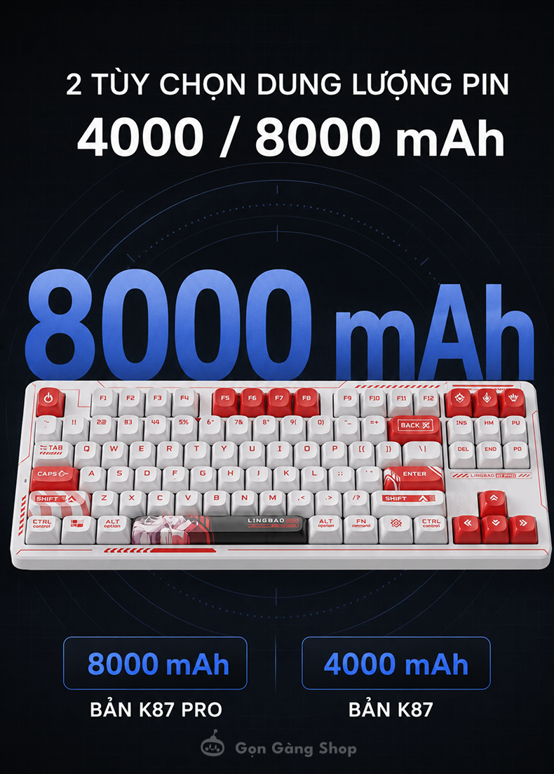 Bàn phím cơ Lingbao K87