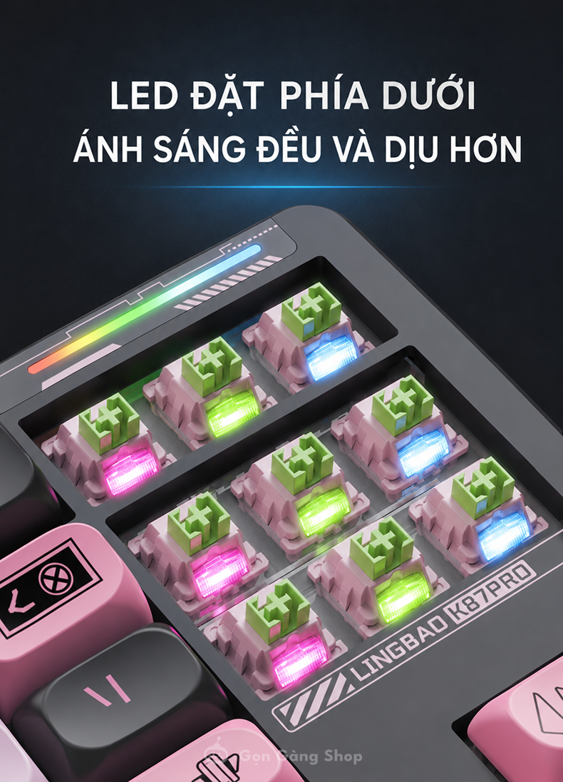 Bàn phím cơ Lingbao K87