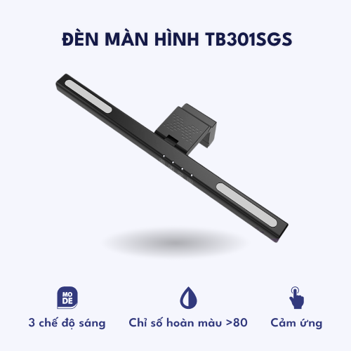 Đèn màn hình máy tính cài màn hình có 3 chế độ sáng – LED hắt RGB TB 301SGS – Màu đen