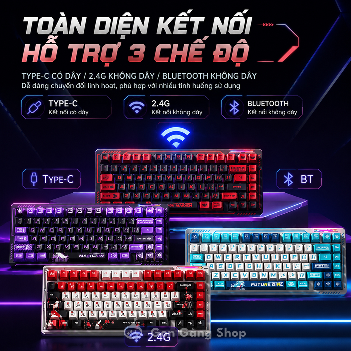 Lingbao K75 – Hướng dẫn sử dụng bàn phím chi tiết
