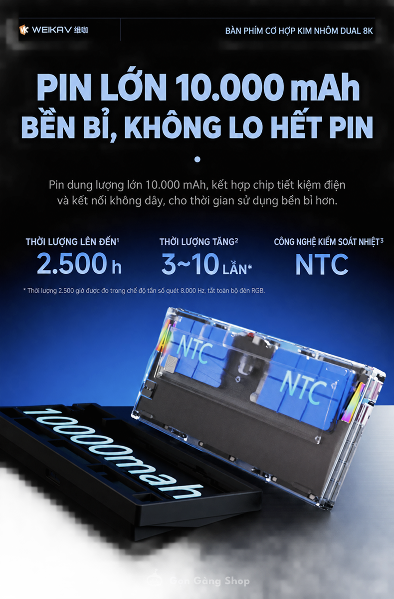 Bàn phím cơ Weikav Nut75