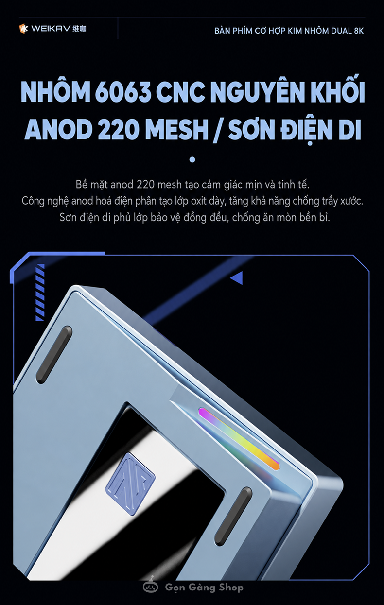 Bàn phím cơ Weikav Nut75