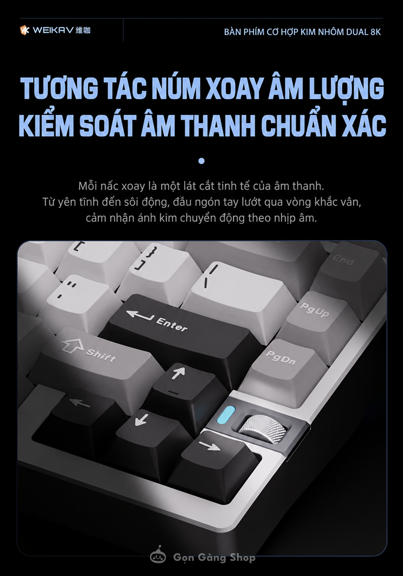 Bàn phím cơ Weikav Nut75