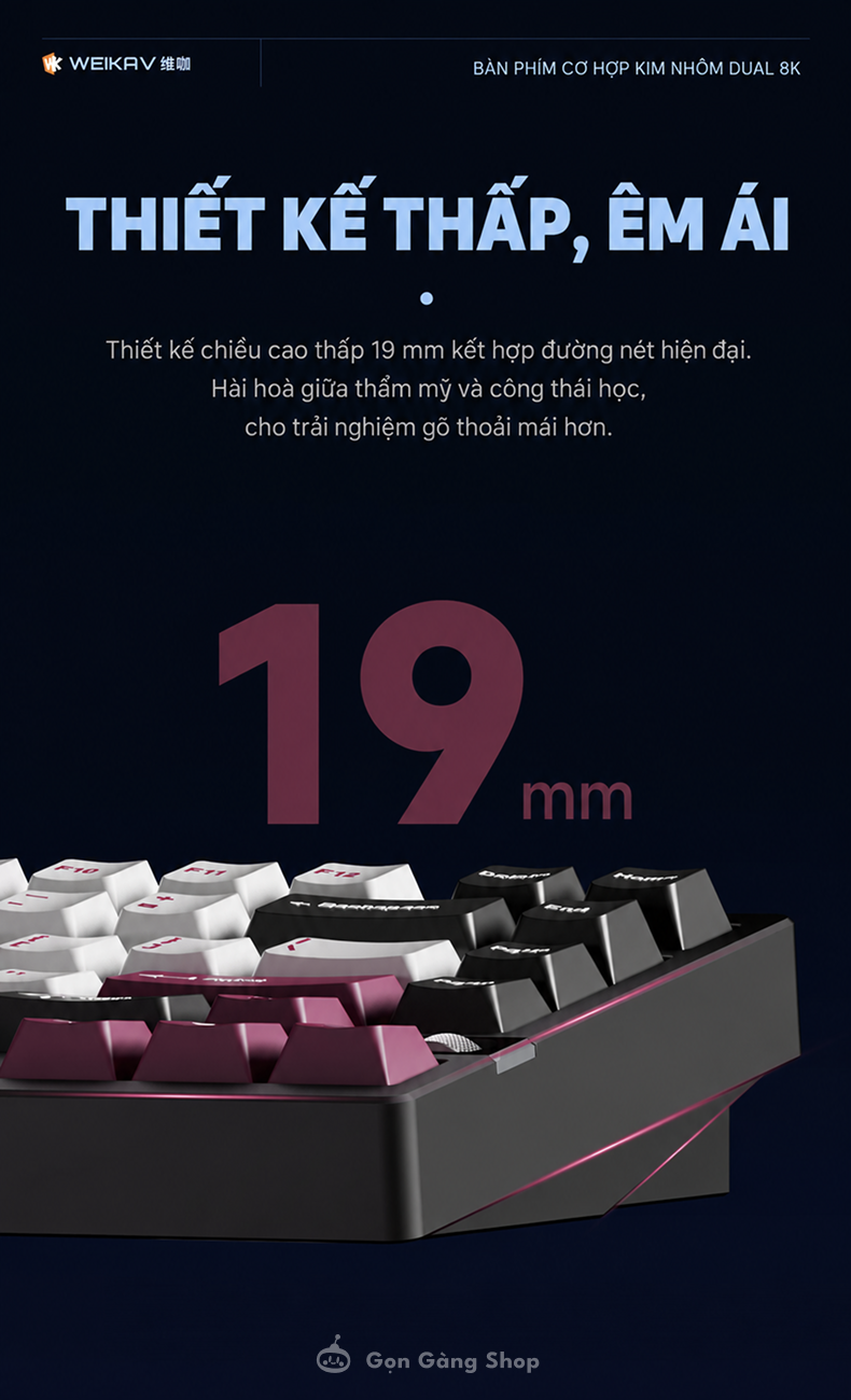 Bàn phím cơ Weikav Nut75