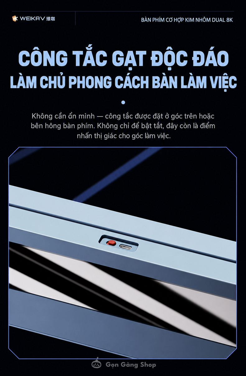 Bàn phím cơ Weikav Nut75